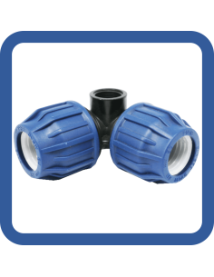 04. GOMITO C./DERIV FEMMINA - RACCORDI PP A COMPRESSIONE - 6M