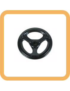 6. VOLANTINO IN ACCIAIO PER SARACINESCHE - SARACINESCA GHISA SFEROIDALE CUNEO GOMMATO - GI